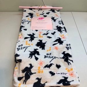 Betsey Johnson Halloween Witch Throw Blanket